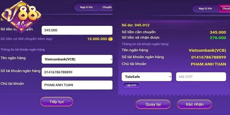 Đa dạng phương thức rút tiện lợi